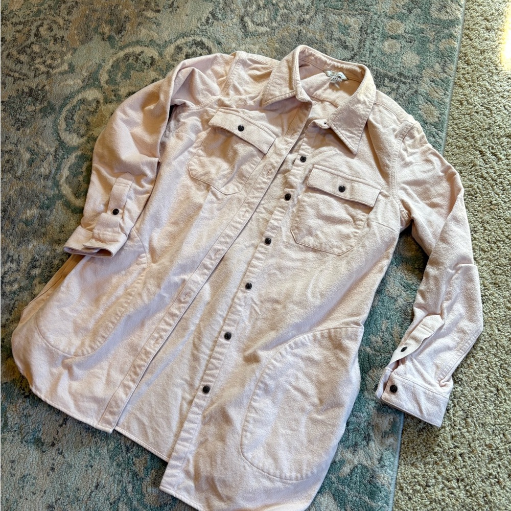 L.L. Bean Soft Pink Brushed Flannel Shirt